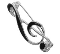 TOYANDONA Zinc Alloy Music Note Brooch with Enamel Coating Musical Instrument Pin for Jackets Shirts Bags and Hats Delicate Stylish Lapel Accessory for Women Clothing