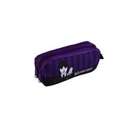 TOYBAGS Wednesday Addams and Enid School Pencil Case Lined and Zipper Closure - 10 × 21 × 8 cm, Black/White, School Pencil case with Zip