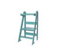 TOYBOX Learning Tower, Montessori Toddler Kitchen Tower, Foldable & Compact Learning Helper Stool for Toddlers with Safety Rail (Tiffany)