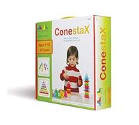Toybridge ConestaX Piramit Oluşturucu Koniler Okul Öncesi Eğitici Yapı Seti Parlak Renkler Bebekler Çocuklar 36 Parça Set