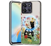 Toycamp for Moto G Power/Play 2025 Case - Compatible with MagSafe Women Girls Cute Phone Cover Magnetic Girly Aesthetic Kawaii Unique Design Pretty Motorola G Power/Play 2025, Cat Flower