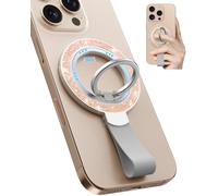 Toycamp Phone Grip Ring Holder Stand Compatible with MagSafe - Magnetic Phone Accessories Grip for iPhone 16 Pro Max/16 Pro/16/15/14/13/12 Series Sparkly Removable Rotatable Cute for Women, Gold