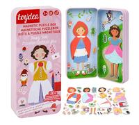Toydea Magnetic Puzzle Box for Kids Ages 3-5, Princess Travel Puzzle Game | 30+ Magnetic Pieces, Spark Creative Imagination, Quiet Travel Toy, Gift for Girls and Boys
