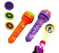 Toyer Halloween Projector - Torch for Kids Flashlight, Ghostly Lighting Party Gadgets | Funny Festival Projector with Halloween Scenes for Cognitive Learning,