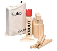 Toyfel XXL Kubb FSC® Wooden Toss Game Solid Pine Wood for 2-12 Players