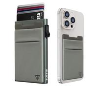 TOYFID Slim Card Holder for Men, Metal Pop up Wallet with Slide Ejector Button,Quick Access to Credit Card,RFID Blocking Card Case with Coin,Money Pockcet, Extra Card Pocket for Phone,Luxury Box