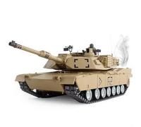 toyfigurehut Remote Control 1:16 Scale 2.4Ghz US M1A2 Abrams Main Battle Tank RC Battle Tank Smoke & Sound (Metal Gear & tracks)