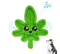 TOYGENICS Dog Weed Toy | Funny Dog Toys | Cute Crinkle Dog Toy | Tough Plush Dog Chew Toys | Squeaky Small Dog Toys for Small Breed & Medium Breed | Raw Dog Toy |