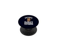 Toyger Owner Retired My Job Is To Snuggle Cat Lover Funny PopSockets Adhesive PopGrip