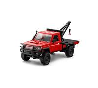 ToyGhillied 4WD RC Crawler Crane，1/12 Scale 2.4G Full-proportional 4WD RC Crawler Car with Functional Crane, Liftable Hook 2-Speed - Gift for Engineering Enthusiasts (RTR/Red)
