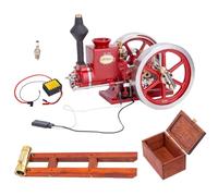ToyGhillied Hit and Miss Engine Model, HM-01 7cc 4-Stroke-Horizontal-Internal-Combustion Engine Model That Runs, Physical-Experiment Assembly Kit for Adults (KIT Version)