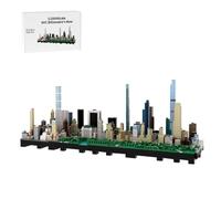 ToyGhillied NYC Landmark Modular Building Blocks Set, 1/2000 Billionaire's Row Buildings, Street Scene Set to Display, America Architecture Houses Building Blocks, MOC-237093, 4311PCS