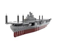 ToyGhillied WW2 USS Navy Aircraft Carrier Building Blocks Set, USS Intrepid (CV-11) WW2 Navy Essex-Class Aircraft Carrier-MOC Collectible Display Vessels Set for Adults, 12569 Pieces