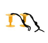 Toygogo 2 Count Surf Body Board Leash Plugs Attachment with String, Bodyboard Standup Paddle Board Leash Plug Replacement Surfing Accessories - Yellow