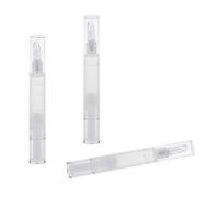 Toygogo 3 Pcs 5ML Empty Twist Pen Silicone Applicator Lip Gloss Cosmetic Containers