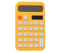 Toyhood Desktop Calculators 12 Digit, Big Buttons, Large LCD Display, Candy-Colored Pocket Calculator Basic Calculator, with Button Battery, for Home Office School (Yellow)