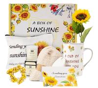 TOYIYAR Birthday Gift for Women, Get Well Soon, Sunflower, Sending You Sunshine, Unique Relaxation Box for Best Friend, Thinking of You