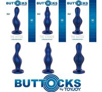 TOYJOY Silicone Butt Plug Buttocks Blue 5" Inch Firm Plug Male Anal Sex Toys