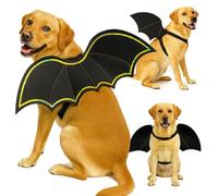 Toykee Halloween Dog Bat Wings Costume - Pet Costume for Party Puppy Apparel for Small Medium Large Dogs Funny Doggy Cosplay Dress Up Accessories L-XL