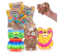 Toyland® 10cm (4") Fuggler™ Soft Foam Squeezy Toy - Multicoloured Stress Toy - Handheld Sensory Toy - 6 To Collect - 1 Chosen At Random - Ages 3+