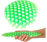 Toyland® 10cm (4") Morf Worm Fidget Toy - Green & White Two Tone Design - Sensory Toys