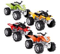 Toyland® 11cm (4.5") Die-Cast Friction Powered Quad Bike - 4 Assorted Colours Available - Toy Vehicles - 1 Chosen At Random