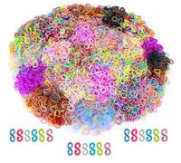 Toyland® 12,000 Mixed Loom Band Refills - 40 Packets of 300 - Assorted Designs