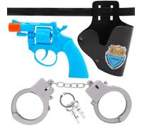 Toyland® 14cm (5.5") 8 Shot Cap Pistol Play Set With Holster and Hand Cuffs - Role Play & Fancy Dress Toys - Ages 3+