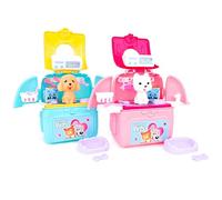 Toyland® 15cm (6") 12 Piece Pet Care Groomers Carry Case - Stickers, Accessories & Travel Case - Pretend Play Set - Travel Toy - Car Toys - Ages 3+