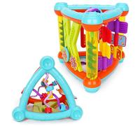Toyland® 17cm My First Activity Triangle - 5-Sided Sensory & Learning Babies Toy 6 Months+ - Supporting Early Development