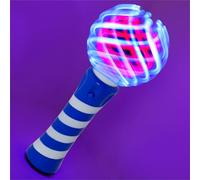 Toyland® 20cm (8") Blue 3D Light Up Spiral Wand - Multi Coloured LEDs - Bonfire Night/Party Accessories