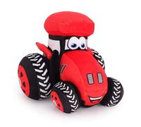Toyland® 21cm (8") Red Plush Farm Tractor - Soft & Cuddly Farm Vehicle Stuffed Toy - Colourful Tractor Teddy - Suitable From Birth
