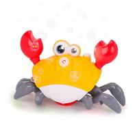 Toyland® 22cm (9“) Crazy Crab Moving Bubble Machine with LED Lights & Sounds - Includes 2 x 60ml Bubble Solution - Indoor & Outdoor Portable Toy for Kids and Toddlers - Ages 3+