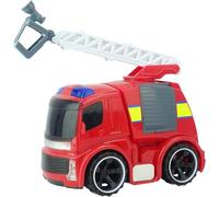 Toyland® 24.40cm Fire Engine With Ladders Vehicle - Light & Sound Friction Power - Die Cast Vehicles - Kids Toys