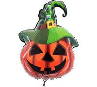 Toyland® 24" Pumpkin Halloween Foil Helium Balloon - Halloween Party Decorations
