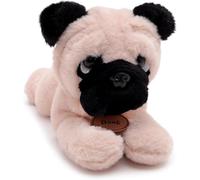 Toyland® 25cm (10") Doug The Pug Soft Toy - Lying Down Plush Dog - Suitable From Birth