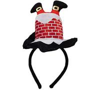Toyland 28cm Novelty Santa In Chimney Headband - Christmas Fancy Dress - Stocking Fillers
