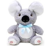 Toyland® 30 cm (12") Peekaboo Koala Plush Toy Animated Singing Toy with Double Function and Movable Ears Perfect for Development