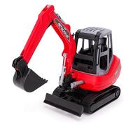 Toyland® 30cm (12") Red Excavator Toy - Movable Arm, Bucket & Cabin - Working Tracks - Scale 1:16 - Construction Toys