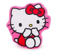 Toyland® 34cm (13”) Pink Hello Kitty Plush Pillow - Super Soft, Decorative, Cute, Cuddle Cartoon Cushion for Kids - Bedroom, Sofa & Office Accessory