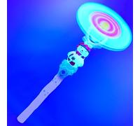 Toyland® 38cm (15") Multicoloured Light Up Musical Snowman Propeller Wand - Moveable Propeller - Christmas Party Accessories