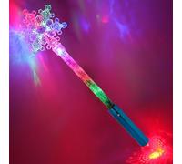 Toyland® 55cm (22") Multicoloured Light Up Snowflake Wand - 6 Light Up Functions Included - Christmas Party Accessories