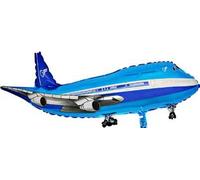 Toyland® 65cm (26") Blue Aeroplane Foil Balloon - Children's Party Decorations