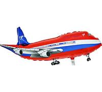 Toyland® 65cm (26") Red Aeroplane Balloon Foil Balloon - Children's Party Decorations