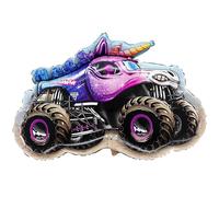 Toyland® 80cm (32") Monster Jam " Sparkle Smash " Foil Balloon - Monster Truck Shaped Character Balloons