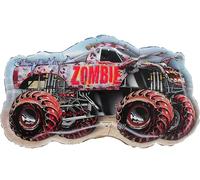 Toyland® 80cm (32") Monster Jam " Zombie " Foil Balloon - Monster Truck Shaped Character Balloons