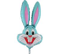 Toyland® 94cm (37") Rabbit Shaped Balloon Available In 6 Colours - Easter Balloons (BABY BLUE)