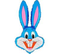 Toyland® 94cm (37") Rabbit Shaped Balloon Available In 6 Colours - Easter Balloons (BLUE)