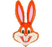 Toyland® 94cm (37") Rabbit Shaped Balloon Available In 6 Colours - Easter Balloons (RED)