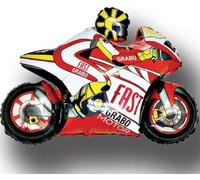 Toyland 99cm (39") Red Motorbike Shaped Foil Balloon - Kids Party Balloons